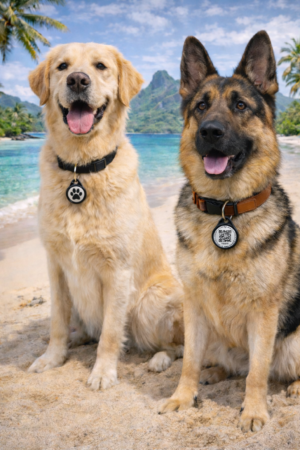 Médaillon d’identification pour animaux (X2) – Image 4