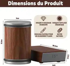 Aiguiseur de couteaux à rouleau rotatif – Image 4
