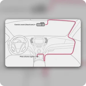 Dashcam WiFi  prise allume cigare – Image 6