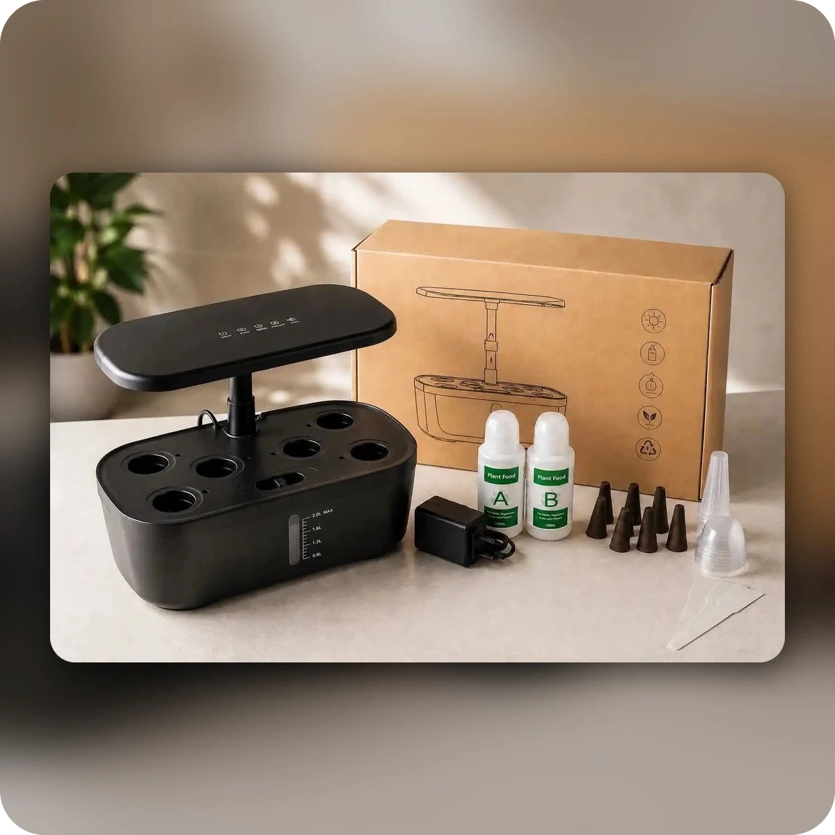 Contenu du pack du potager hydroponique