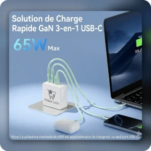 Chargeur Ultra-Rapide GaN 65W – Image 3
