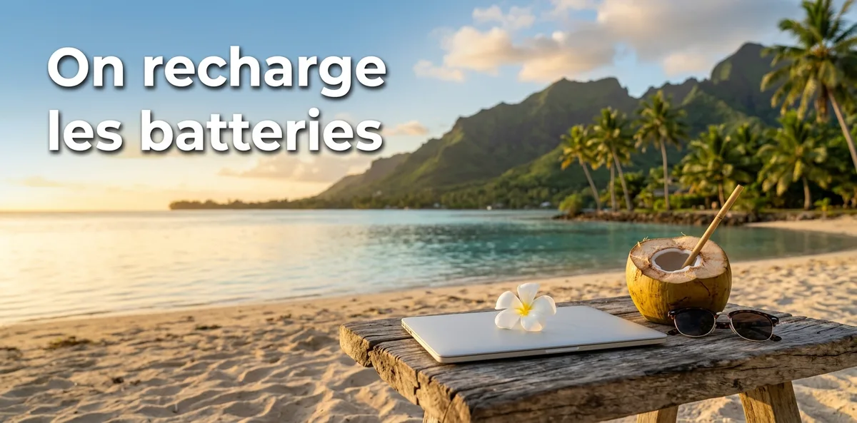 Plage de Tahiti : l’équipe Fenua Click recharge les batteries